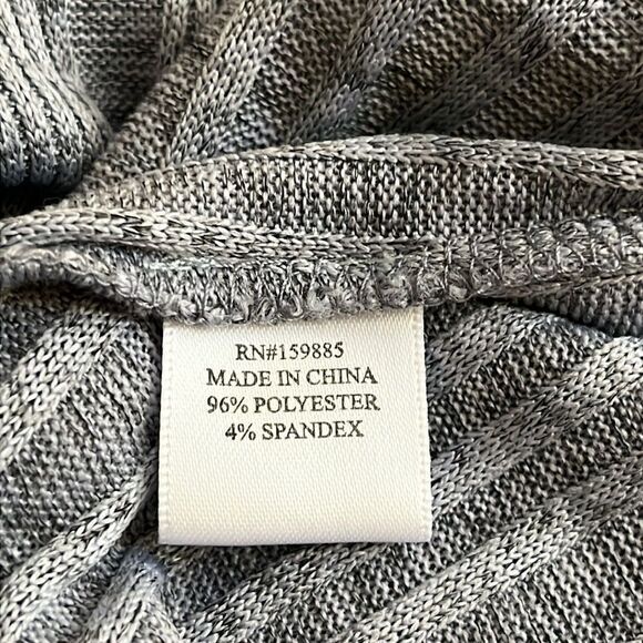 Hello Nite Sweater Sz Small Heather Blue Mock Neck Ribbed Soft Pullover NWT - Picture 8 of 8